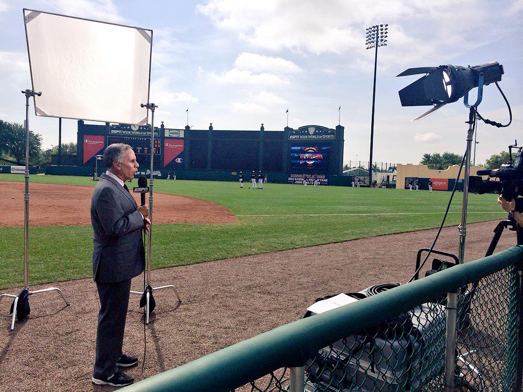 Braves's tweet photo. .@Kurkjian_ESPN in the house at #BravesST today. http://t.co/Ecv3C4w1mG