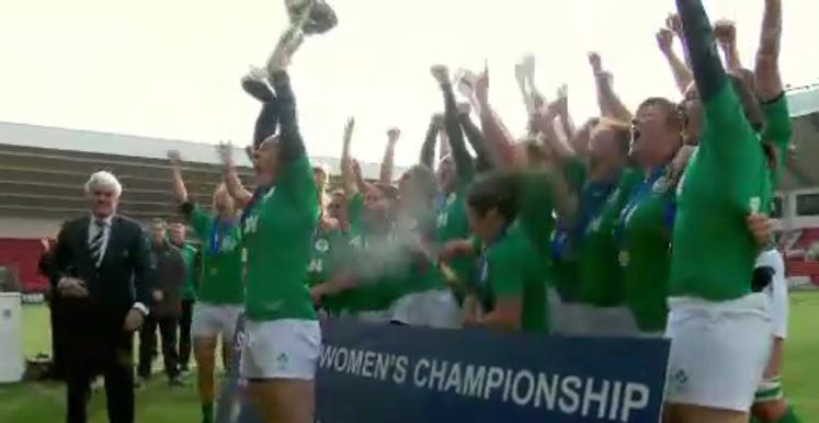 SportsJOEdotie's tweet photo. Champions again... again! Well done @niamhbriggs15 and @IrishRugby Women http://t.co/zO8OvaeLmV http://t.co/7laz4WYNov