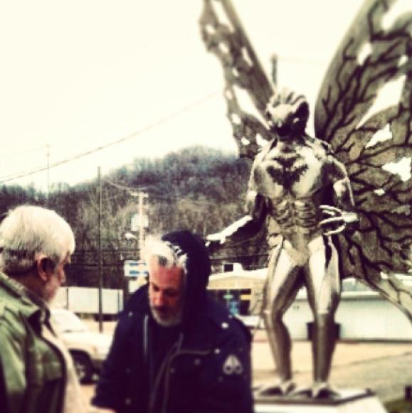 Happy Birthday, Here I\m being shot for \"Weird or What with William Shatner,\" 2013 Mothman episode. 