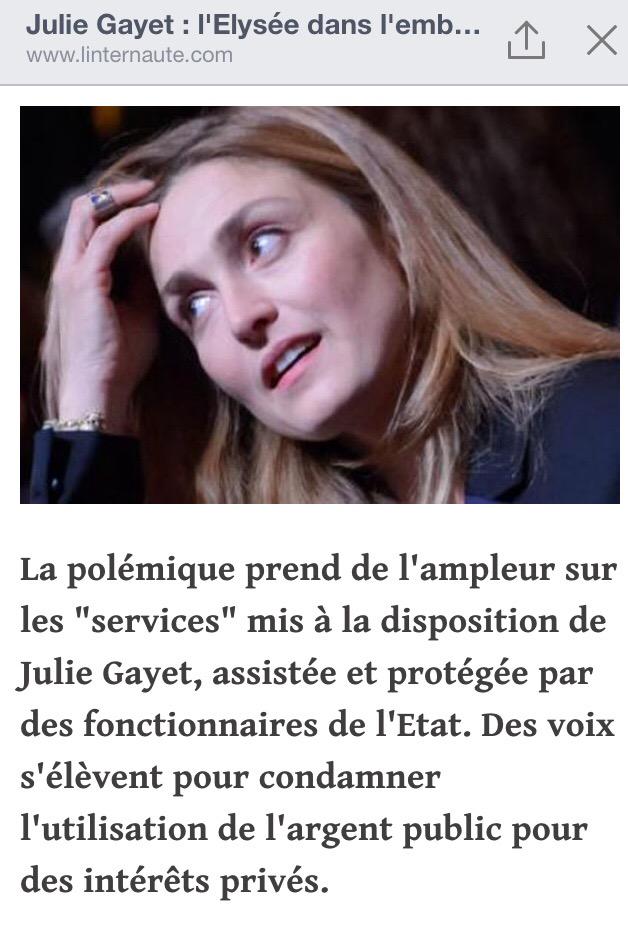 ntwolfmother's tweet photo. Julie #Gayet : l'Elysée dans l'embarras à cause d'une affaire d'argent #Hollande http://t.co/YA8dMV9w4D http://t.co/AHxJkzoXM2