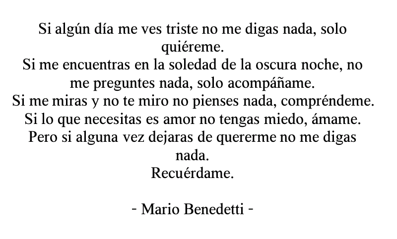 Cuando me veas triste.