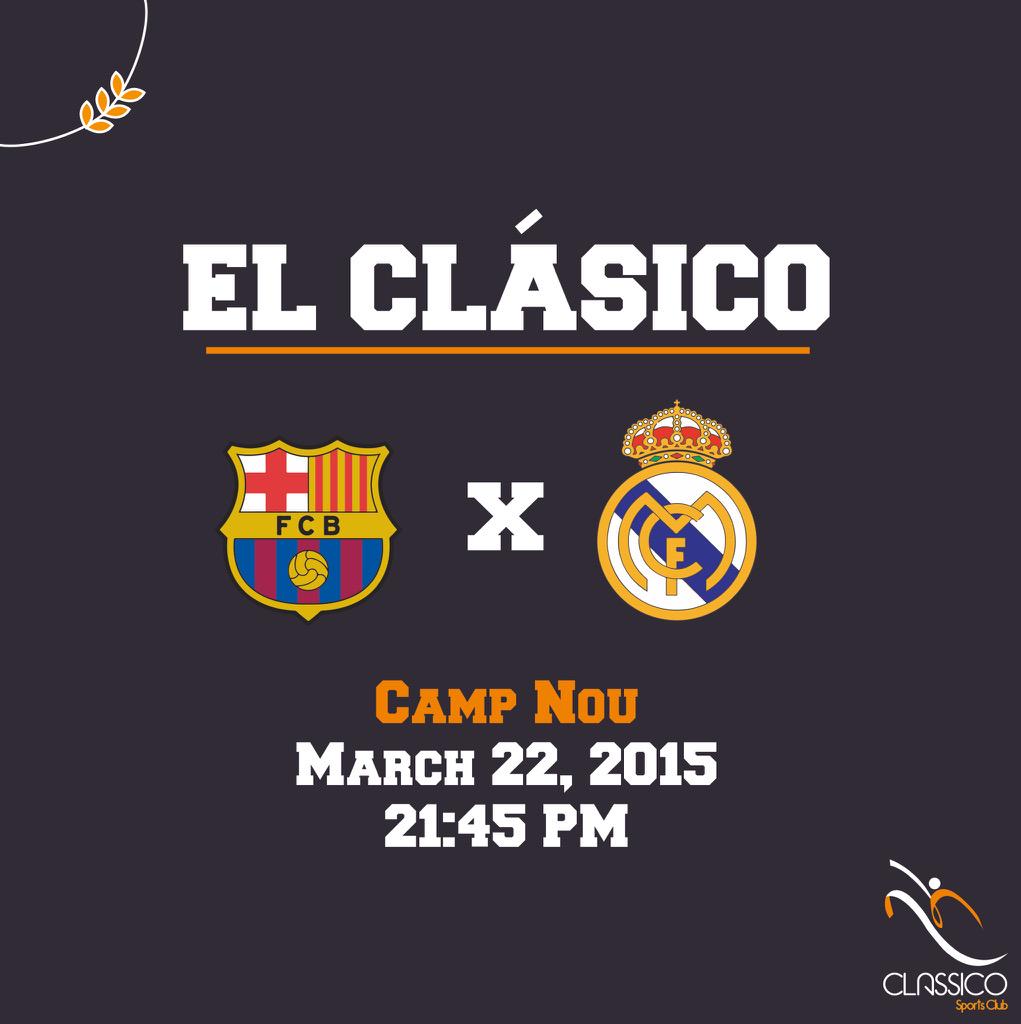 ClassicoLebanon's tweet photo. 4 hours to go!
#Barcelona #RealMadrid #ElClásico #Spain #LaLiga #ClassicoLebanon #Beirut #Lebanon http://t.co/Ry82RWXSG0