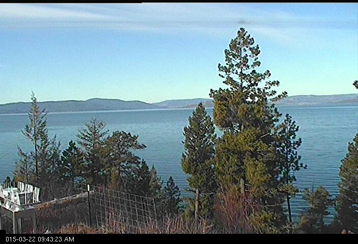 NWSMissoula's tweet photo. The view from @FLBSUM #YellowBay Hill cam shows a great day for #MackDays #fishing on #FlatheadLake! #spring #mtwx http://t.co/uVZ7zuFglW