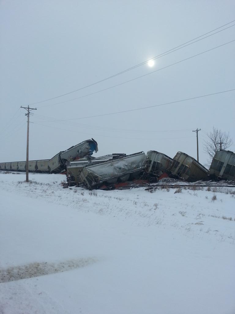 .WetaskiwinTimes photo Train derailment near Wetaskiwin, Alberta