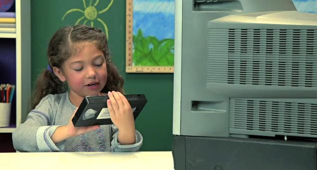 CNET's tweet photo. "It's a blurry mess!" -- today's kids react to VCRs and videotapes http://t.co/2BVSVcBCRq http://t.co/3hWSn5MjmP