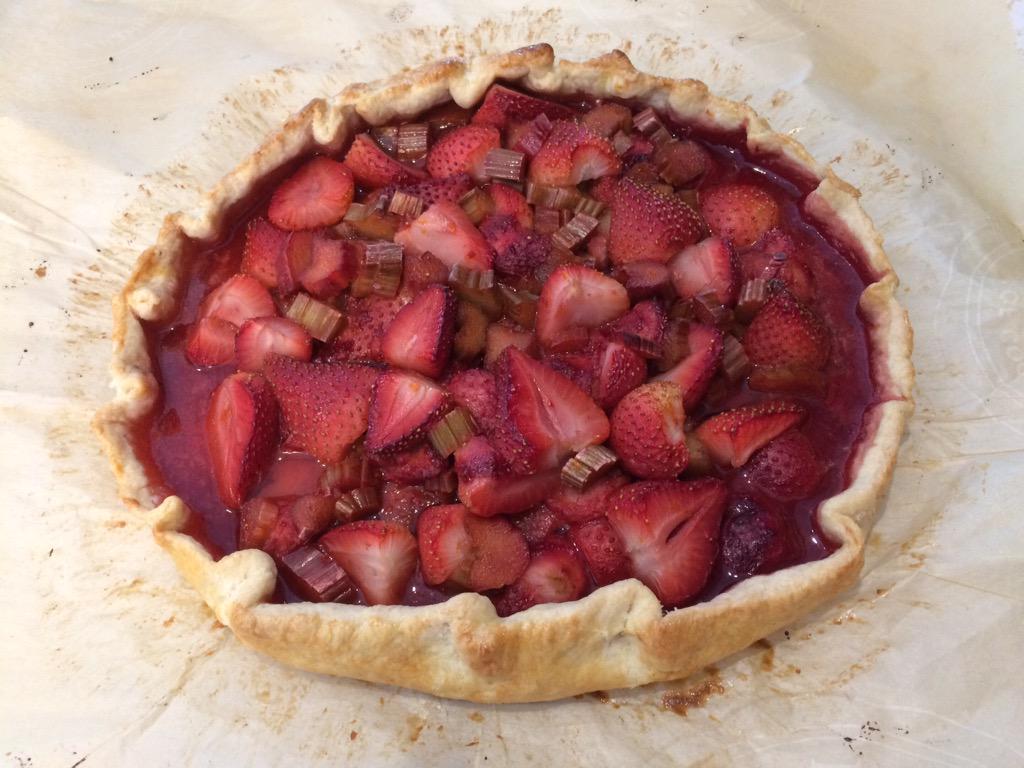 Strawberry rhubarb galette from Fresh magazine