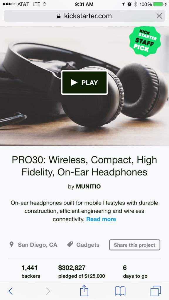 Wow. I can't believe we passed $300k, and still days to go! Thank you all so much! #MUNITIO / bit.ly/munitioks