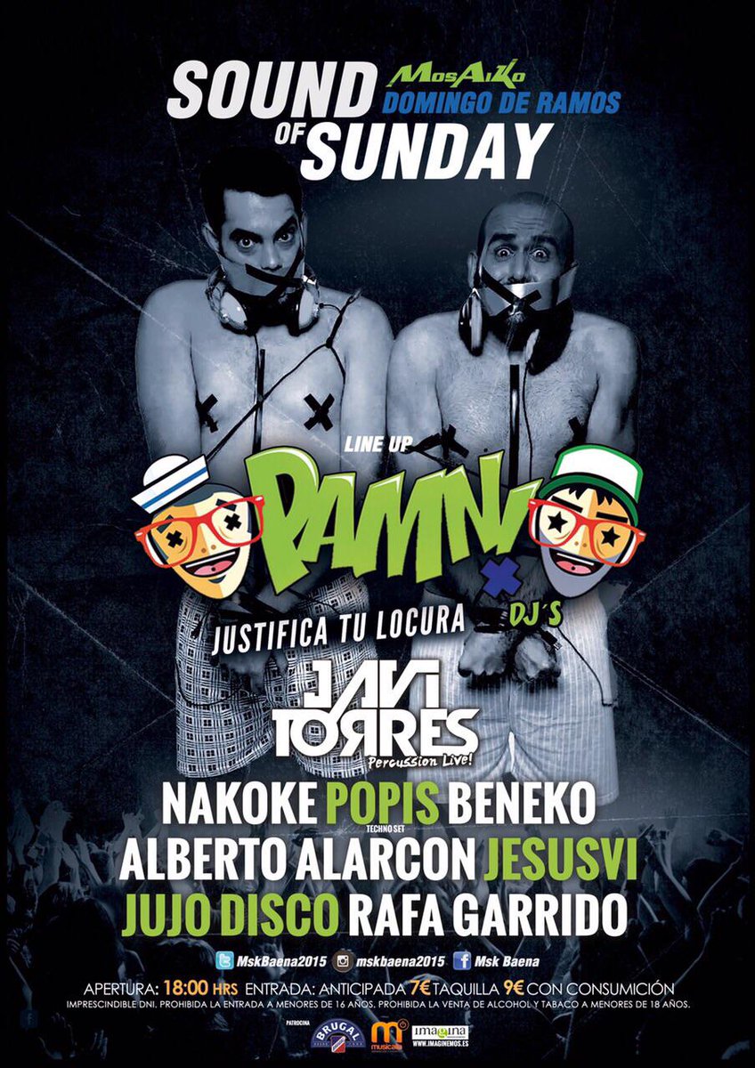 #Domingoderamos en #SoundOfSunday #fieston Muy gorda la que se va a liar!!! #MuchasGanas #boom #justificatulocura