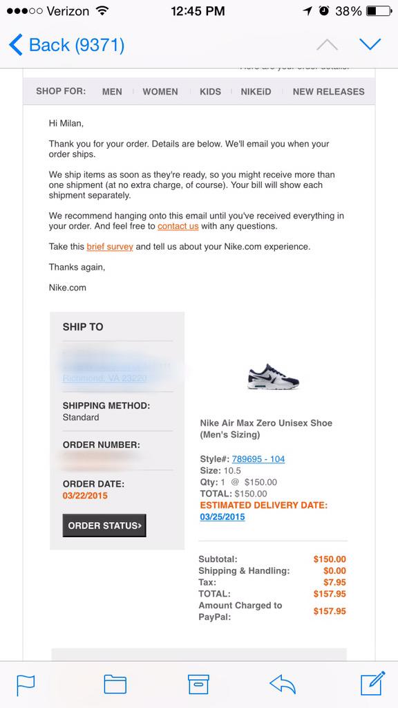 PluggedInKicks's tweet image. AIR MAX ZERO SIZE 10.5 $240 PP Invoice thanks for rt @NikeLawd @CopThese @iAmTMCII @JAY2DA3_NT @SOLELINKS @Mdnate