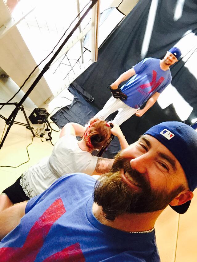 108Stitches's tweet image. BTS of the @Cubs K Cancer shoot with @JMotte30 @JLester34 &amp;amp; @ARizzo44. Help them K Cancer at tinyurl.com/o57hjdy