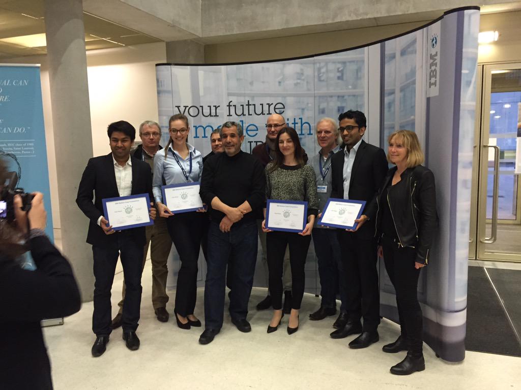 HECParisMBA's tweet photo. Team "blue" takes 1st prize for looking at exploring methods to deal w/depression #WatsonUnivComp #WatsonatHEC http://t.co/hfgHfwhwZO