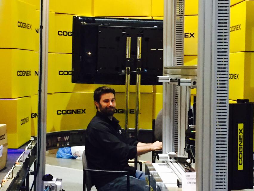 Cognex_Corp's tweet image. So many yellow boxes!  @Cognex_Corp booth 4519 is almost ready!  @promatshow #ProMat2015