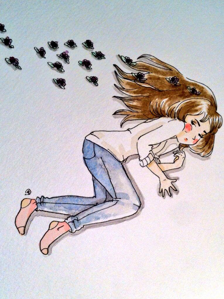 Zapblog_rox's tweet photo. Il paraît que c'est le #printemps !  #illustration #watercolor #zapblog #spring http://t.co/2IADvVmQOR
