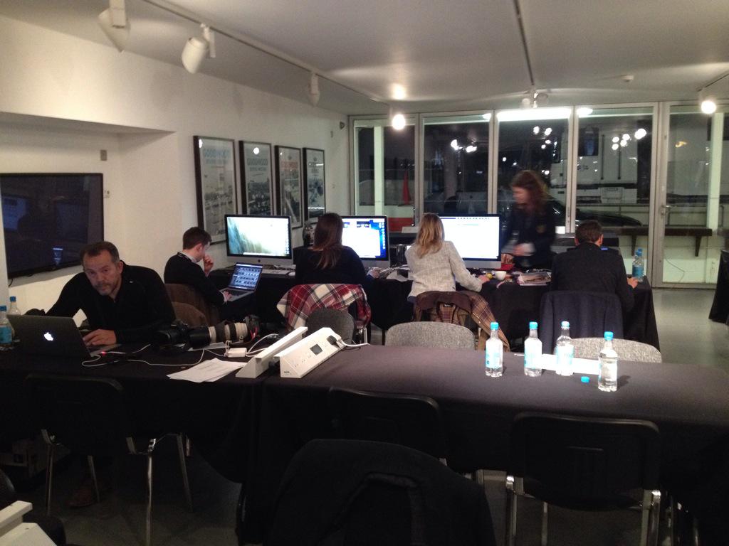 Almost the end of #73mm but some of our terrific photo team remain <a href="/NicoleHains/">Nicole Hains</a> @drewgibsonphoto @JamesEsqLtd