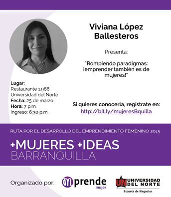 revistamprende's tweet photo. #VivianaLópez CEO de #NetworkSecurityTeam en #MasMujeresMasIdeas el 25 de marzo. Regístros: http://t.co/2EZHO15ka9 http://t.co/yK3eT0qQG4