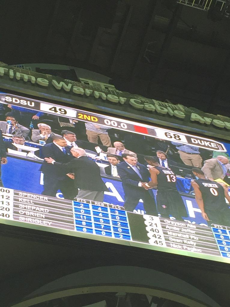 DukeBDN's tweet image. Way to get it done @Duke_MBB!! #Sweet16 and Houston here we come! #2Down #BannerHunters