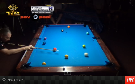 alison_fischer's tweet photo. Andy Mercer Memorial #9ball final is live: Frost vs Bustamante, free on #POVpool: http://t.co/XL7Bk4C9zu #billiards http://t.co/5tplHaQFxy