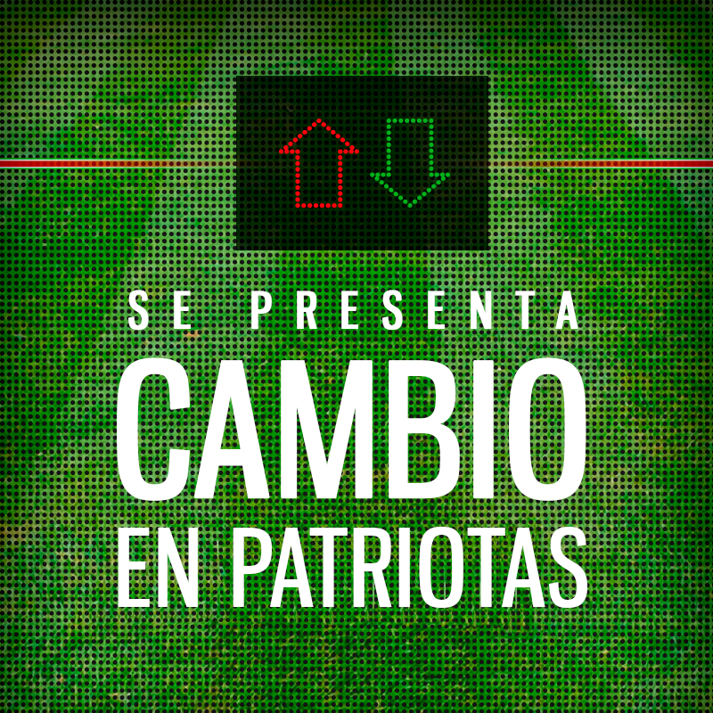Patriotas_Boy's tweet photo. Min 78 sale Carlos Rentería e ingresa Tommy Tovar. #PasVsPat (1-3) http://t.co/xnQZDybsqW