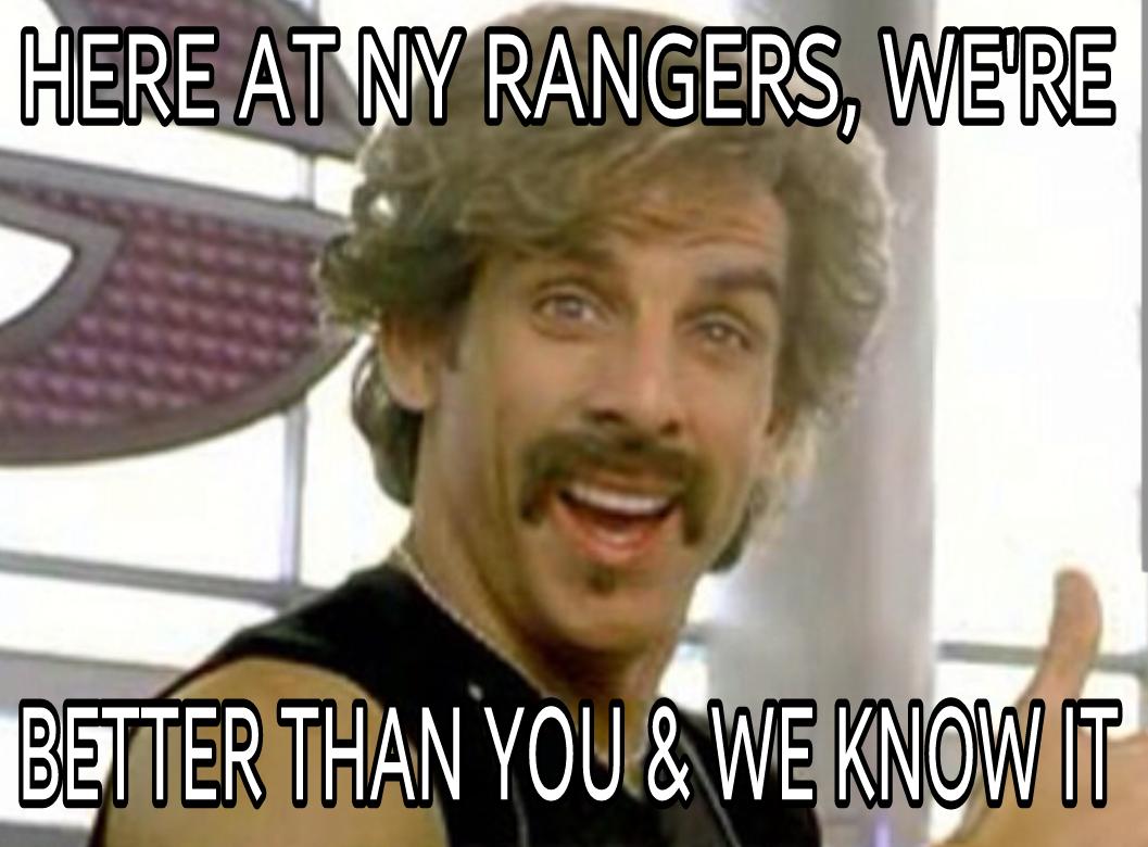 RefinedTita's tweet image. Here at the @NYRangers we're better than you amd we know it! #WeWereBeasts #beaststatus