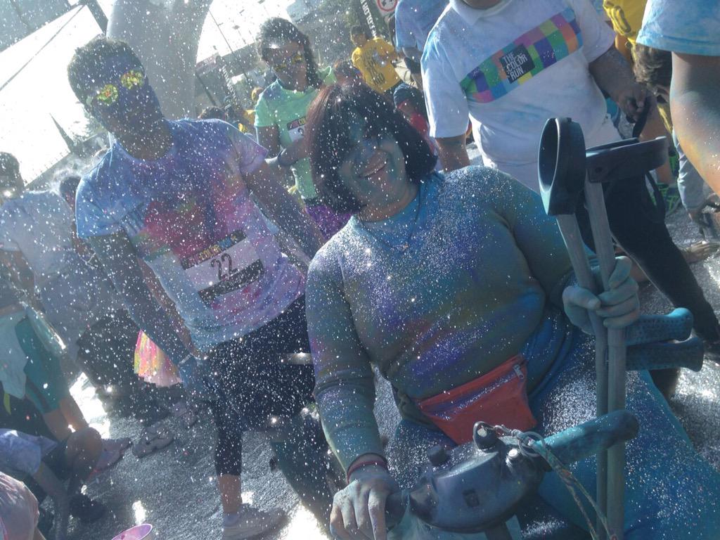 The color run Huixquilucan con mis amigos y compañeros de La Vecina