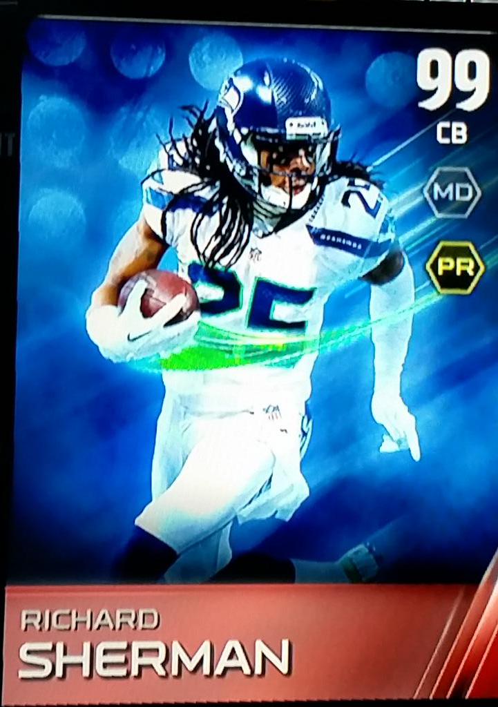 NAMike14's tweet photo. GIVEAWAY: Retweet and Follow to win MUT Master Sherman. Ends Friday March 27th. Good Luck!! http://t.co/B5seOtkAHL