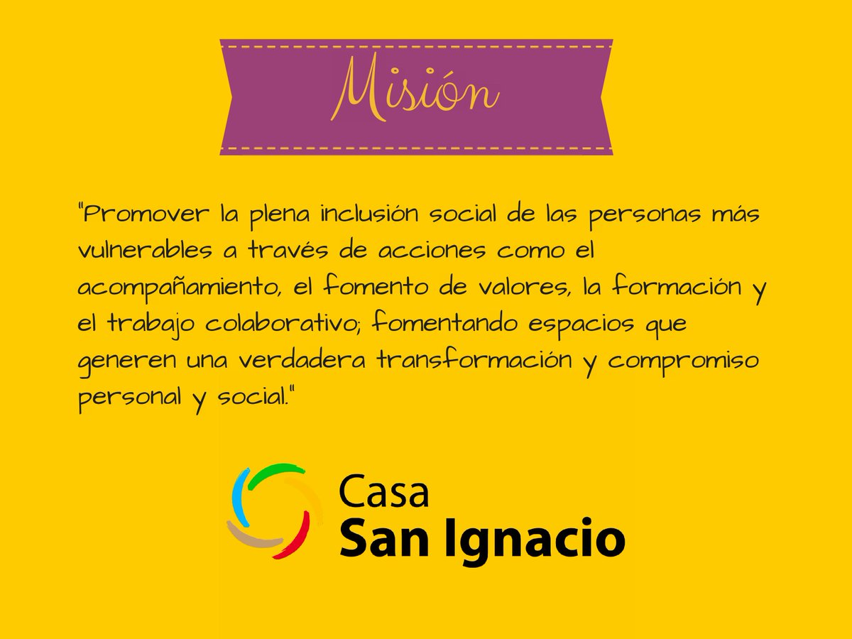 CasaSanIgnacio's tweet photo. Misión Casa San @CasaSanIgnacio http://t.co/vTR1h3ctst
