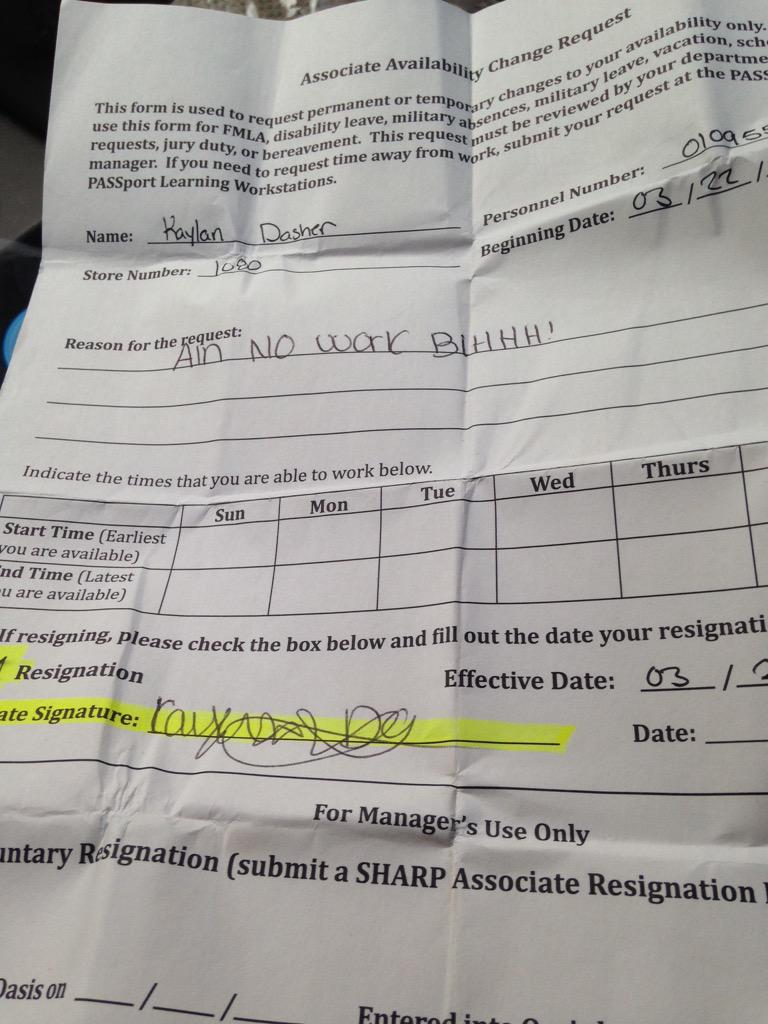 DasherKaylan's tweet image. Ain no work bihhhh😂. #twoweeknotice