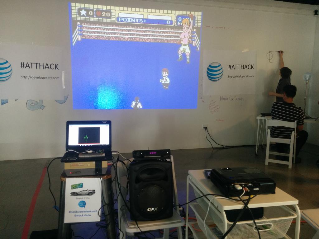 benjamin_l's tweet photo. Mike Tyson's punch out on @Nintendo  #NES controlled with @Microsoft #Kinnect! #HardwareWeekend http://t.co/LLdoOVEYBG