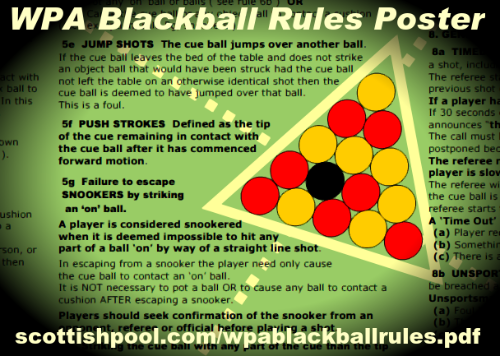 Scottish Pool 🎱🏴󠁧󠁢󠁳󠁣󠁴󠁿 on X: World Pool Association Blackball Pool  Rules Poster  #blackball #pool #rules #8ball   / X