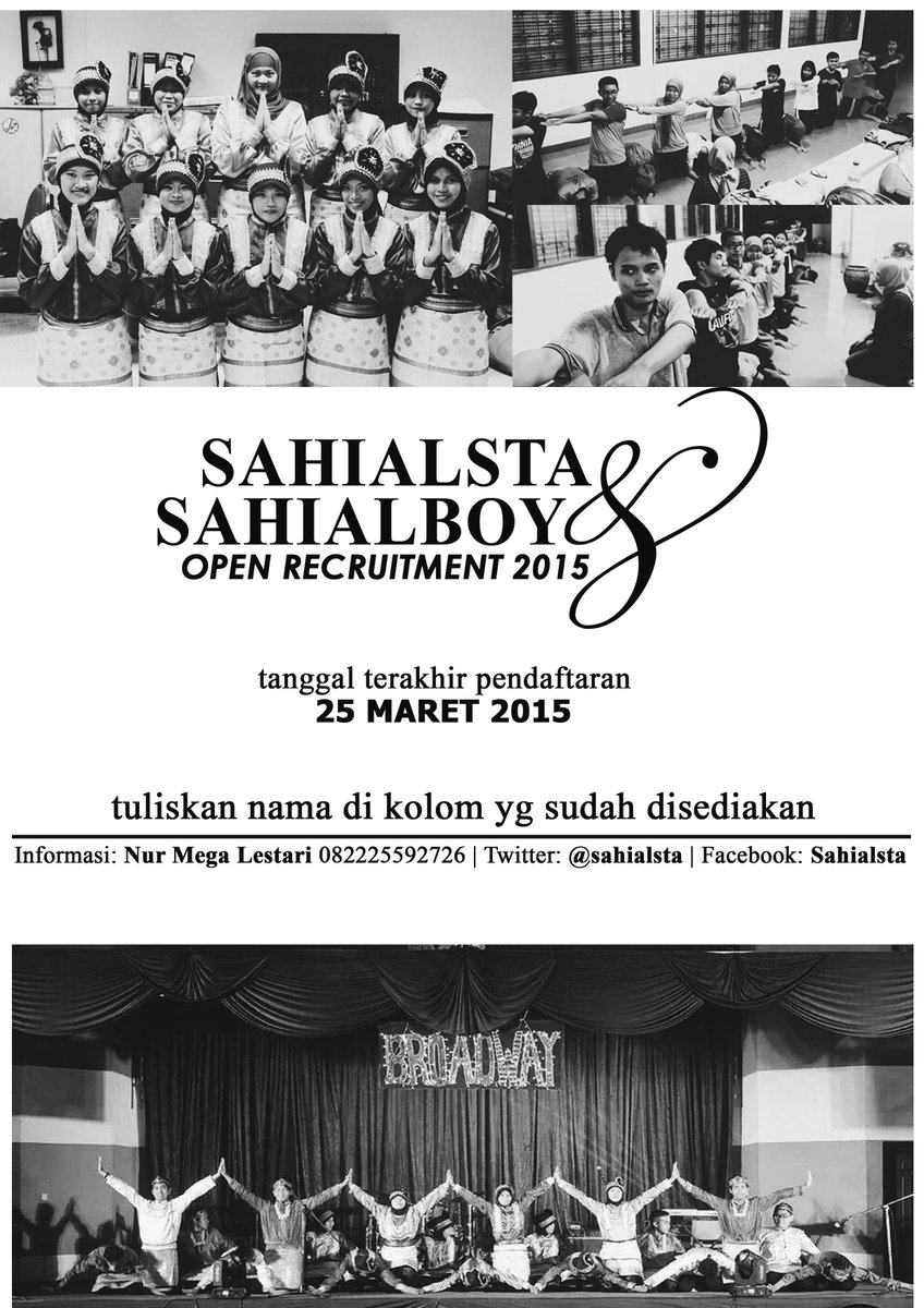 sahialsta's tweet photo. Open Recruitment Sahialsta &amp; Sahialboy 2015! @HIMAHI_UA @HIUA_2013 @HIUA_2014 http://t.co/wyCy3lQqSy