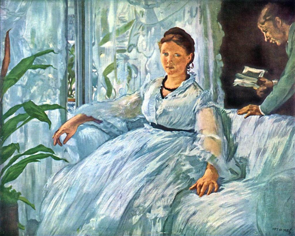 AlessandraCicc6's tweet photo. #DonneInArte #DonneInLuce @alecoscino @VicoLudovico Édouard Manet, Lettura,1868 http://t.co/sExHUyPg41