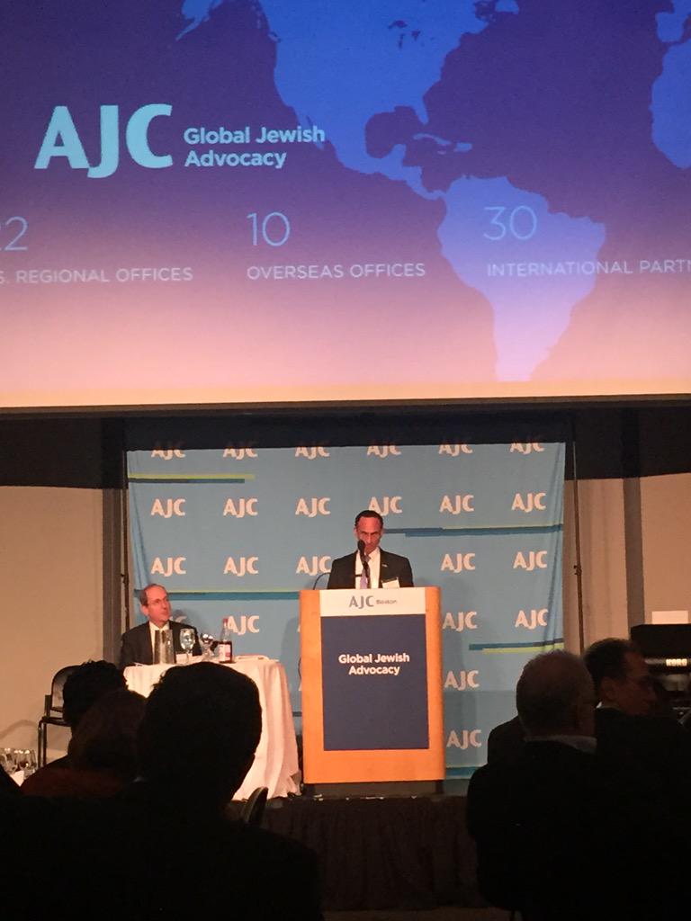 'A Jerusalem of peace and hope is the one we must strive for.' @CGYehudaYaakov #StruggleForFreedom @AJCBoston