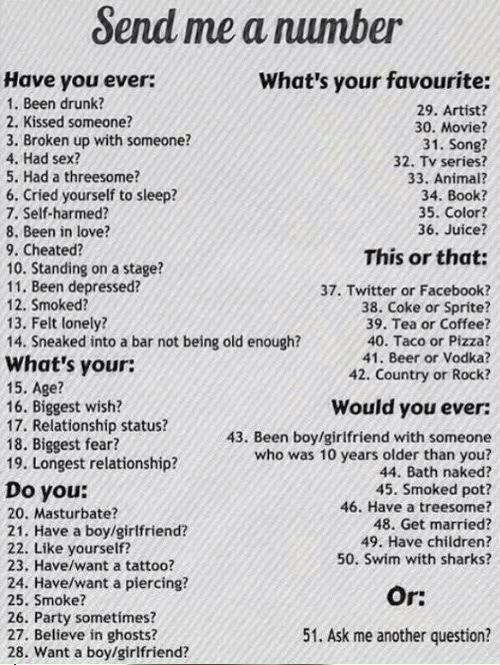 Pick a number.
