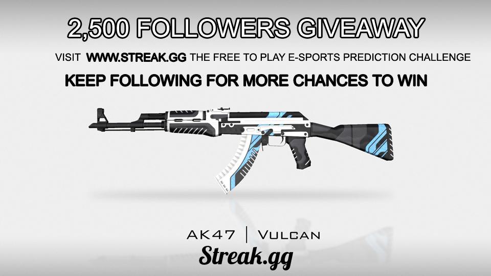 Streakgg's tweet photo. We're giving away a FT AK-47 Vulcan with the help of our friends @cursenetwork RT and Follow for a chance to win. http://t.co/iRfHHghtE5