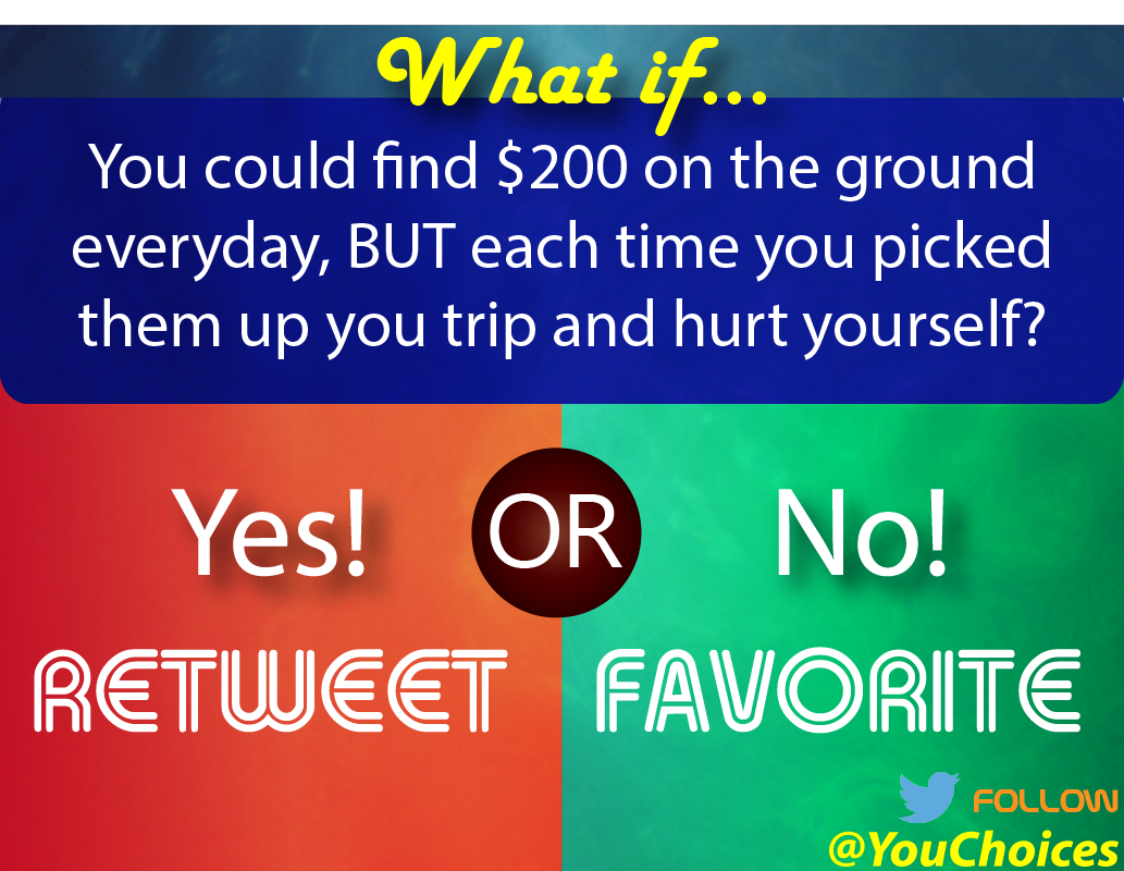 YouChoices's tweet photo. What if... http://t.co/OFgNNhT5Co