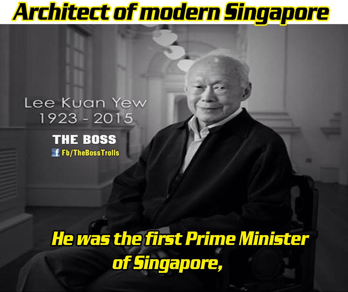 Architect of modern Singapore Lee Kuan Yew