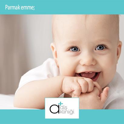 Eğer bu alışkanlık 5-6 yaşından sonra devam ederse, dişlerde ve çenede deformasyona sebep olabilir. #dişbakımı #bebek