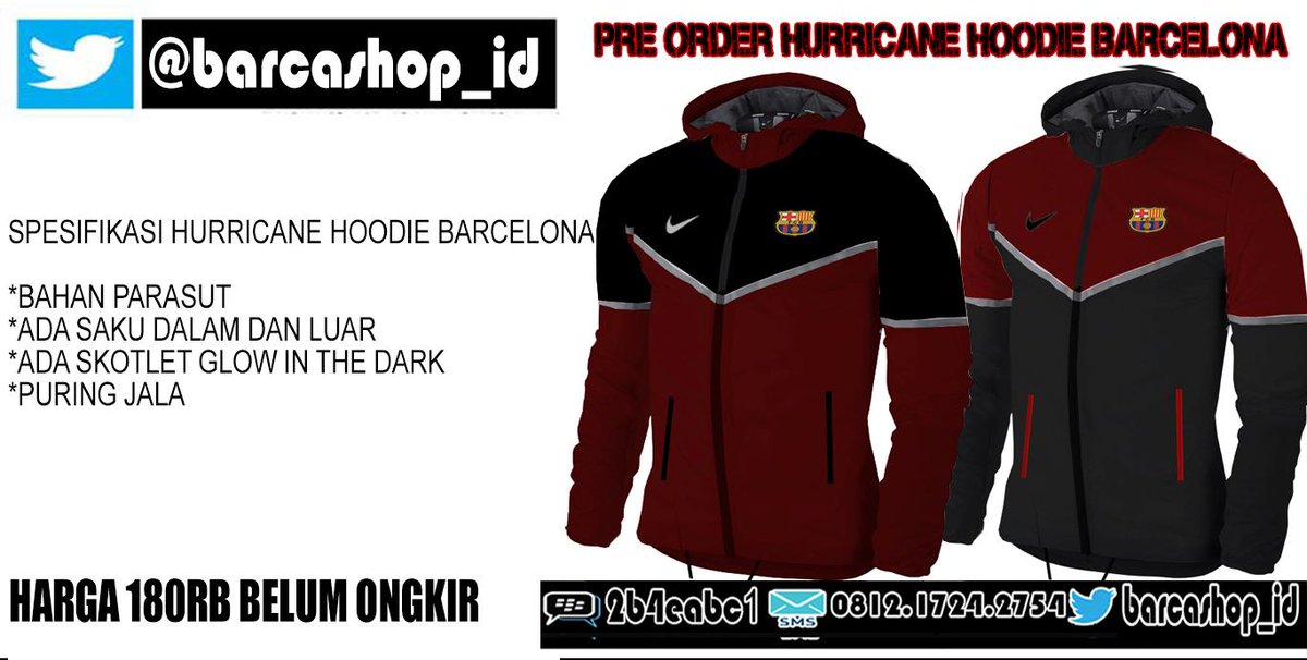 freekickshop07's tweet image. IKUT PO HOODIE PARASUT BARCA, hub BB:2B4EABC1, WA 081217242754  @EditCule @RizkiAndianto