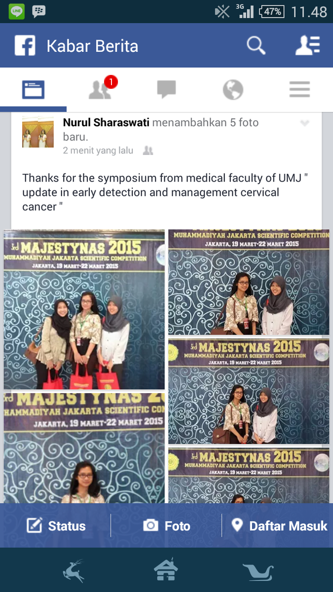 Salah satu testi dari peserta simposium