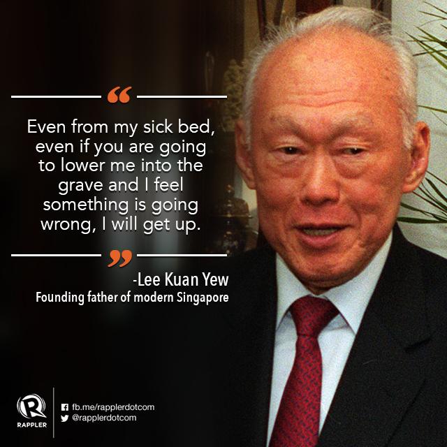 Updated: lee kuan yew, singapore's founding leader, dies 