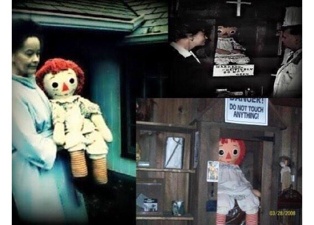 ScaryAssPics's tweet image. The conjuring was based on a true story. The real possessed Annabelle can be seen here.
