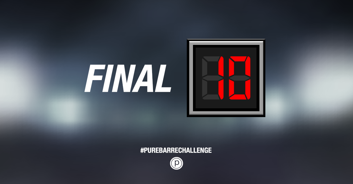 Pure_Barre's tweet photo. These are your Final 10 days of the Pure Madness #PureBarreChallenge! http://t.co/FitDXDrfOk