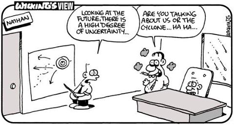 TopEndTweets's tweet photo. Todays Forecast. Brought to you by resident cartoonist @MrWicking & @TheNTNews #TCNathan #WetSeason #TopEnd http://t.co/IF9Du8e5BU