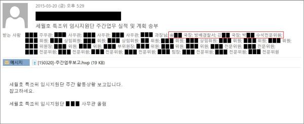 세월호 특위의 일일 활동상황과 향후 계획이 새누리당과 정부, 청와대에 유출되고 있다는 의혹이 제기됐습니다. 특위가 왜 한 달이 넘도록 공전하고 있는지 짐작이 가네요. goo.gl/eylqt7
