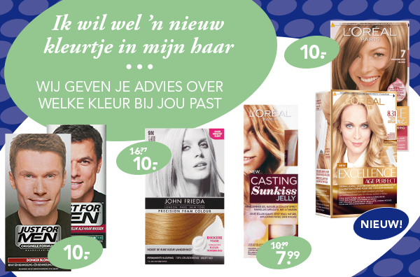 Deze week: haarverf in de sale! Weet jij welke kleur het beste bij je past?