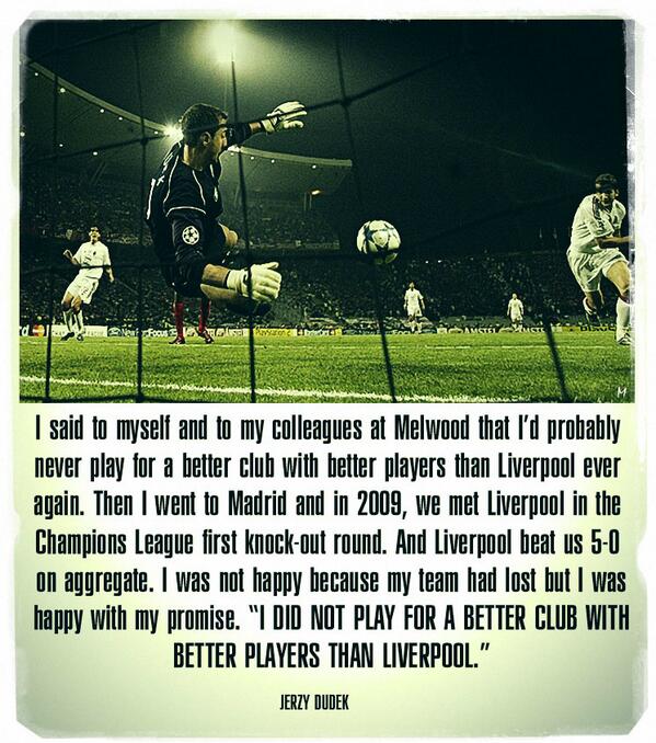 Happy 42nd Birthday to Jerzy Dudek, one of Istanbul heroes. This is what he said about Liverpool.. 