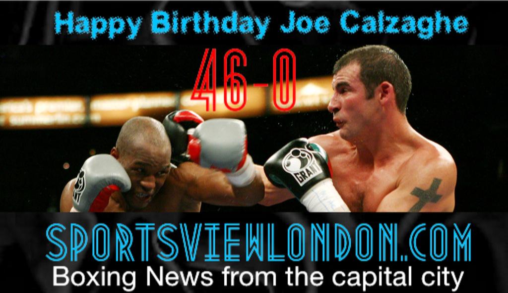 Happy Birthday to a true Boxing legend... Joe Calzaghe 
