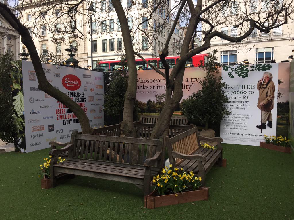 adnosticagency's tweet photo. @advertisingweek it's the @DPLUK and Heart of England Forest garden. Come and say hi! http://t.co/gda0mw1S11
