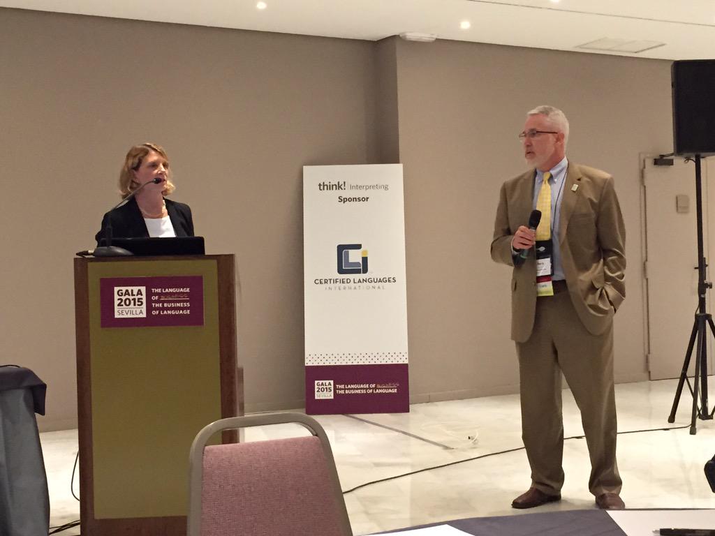InterpAmerica's tweet photo. #galasevilla Great Q&amp;A with @CertLangIntl Kristin Quinlan at #thinkinterpreting http://t.co/8tlDUMAkSD