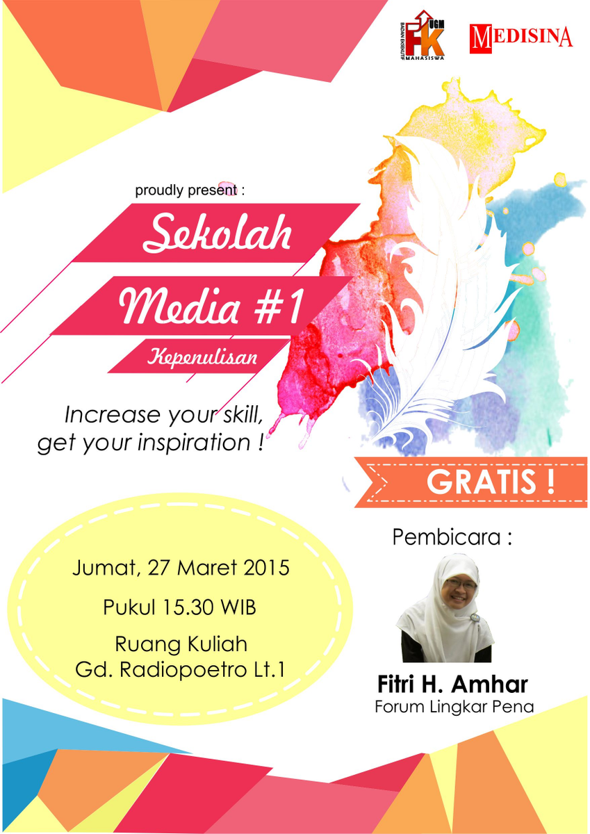 <a href="/HimagikaUGM/">HIMAGIKA UGM</a> <a href="/himikafkugm/">HIMIKA FK UGM</a> <a href="/AMSAugm/">AMSA-UGM</a> <a href="/cimsaugm/">CIMSA UGM</a> Yuk ikut "SEKOLAH MEDIA #1 Kepenulisan" spesial utk KMFK dan GRATIS!!